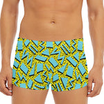 Retro Funky Pattern Print Men's Short Boxer Briefs