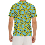 Retro Funky Pattern Print Men's Short Sleeve Rash Guard