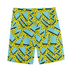 Retro Funky Pattern Print Men's Sports Shorts