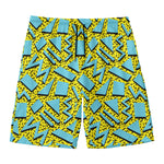 Retro Funky Pattern Print Men's Swim Trunks