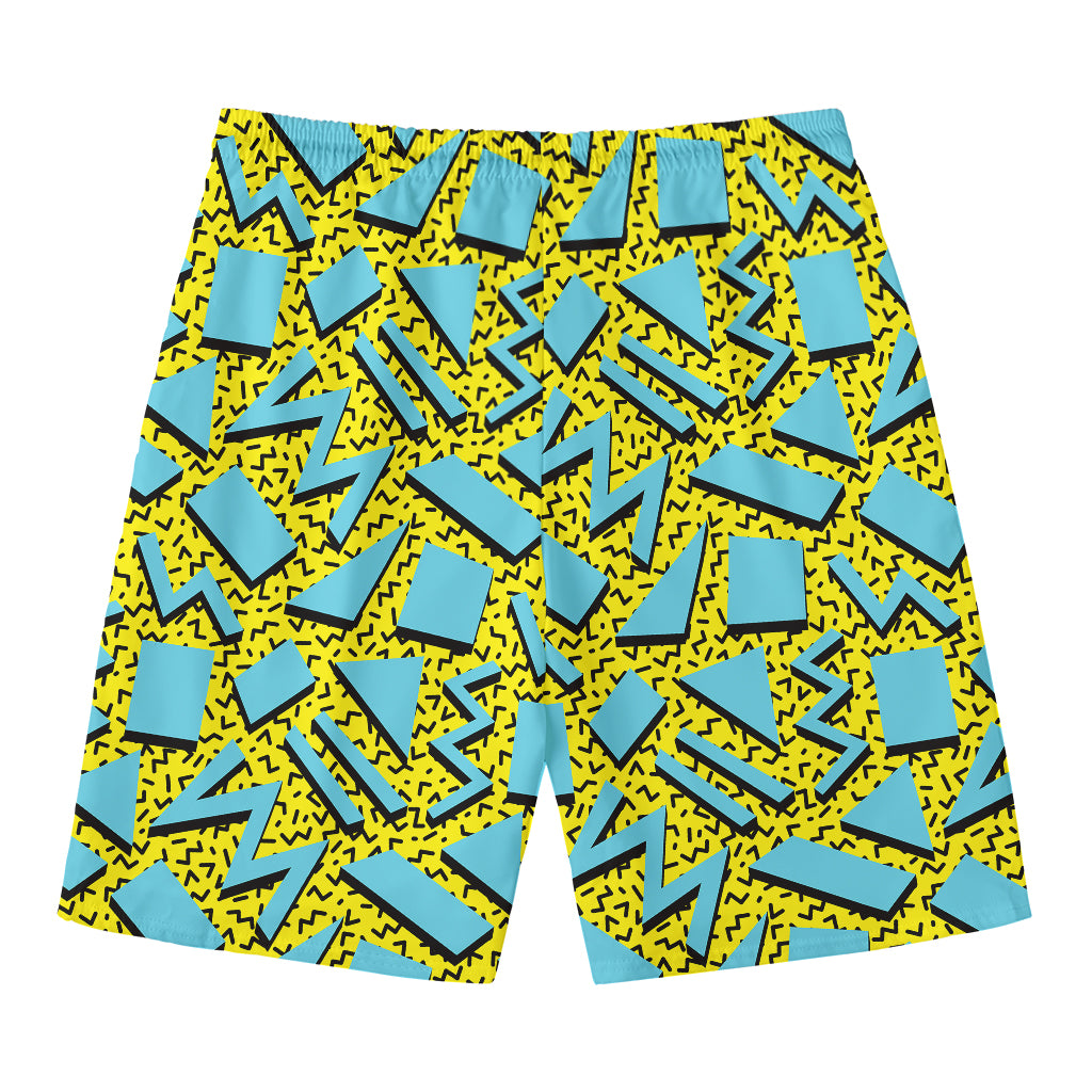 Retro Funky Pattern Print Men's Swim Trunks