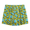 Retro Funky Pattern Print Mesh Shorts