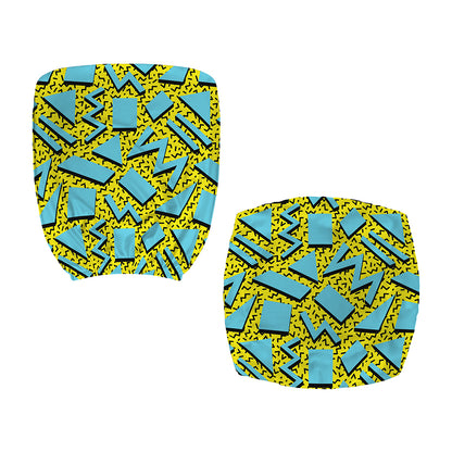 Retro Funky Pattern Print Office Chair Cover