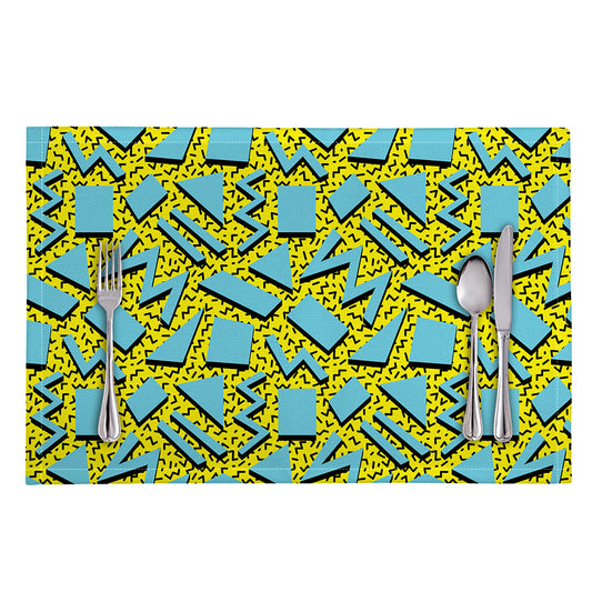 Retro Funky Pattern Print Placemat