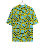 Retro Funky Pattern Print Rayon Hawaiian Shirt