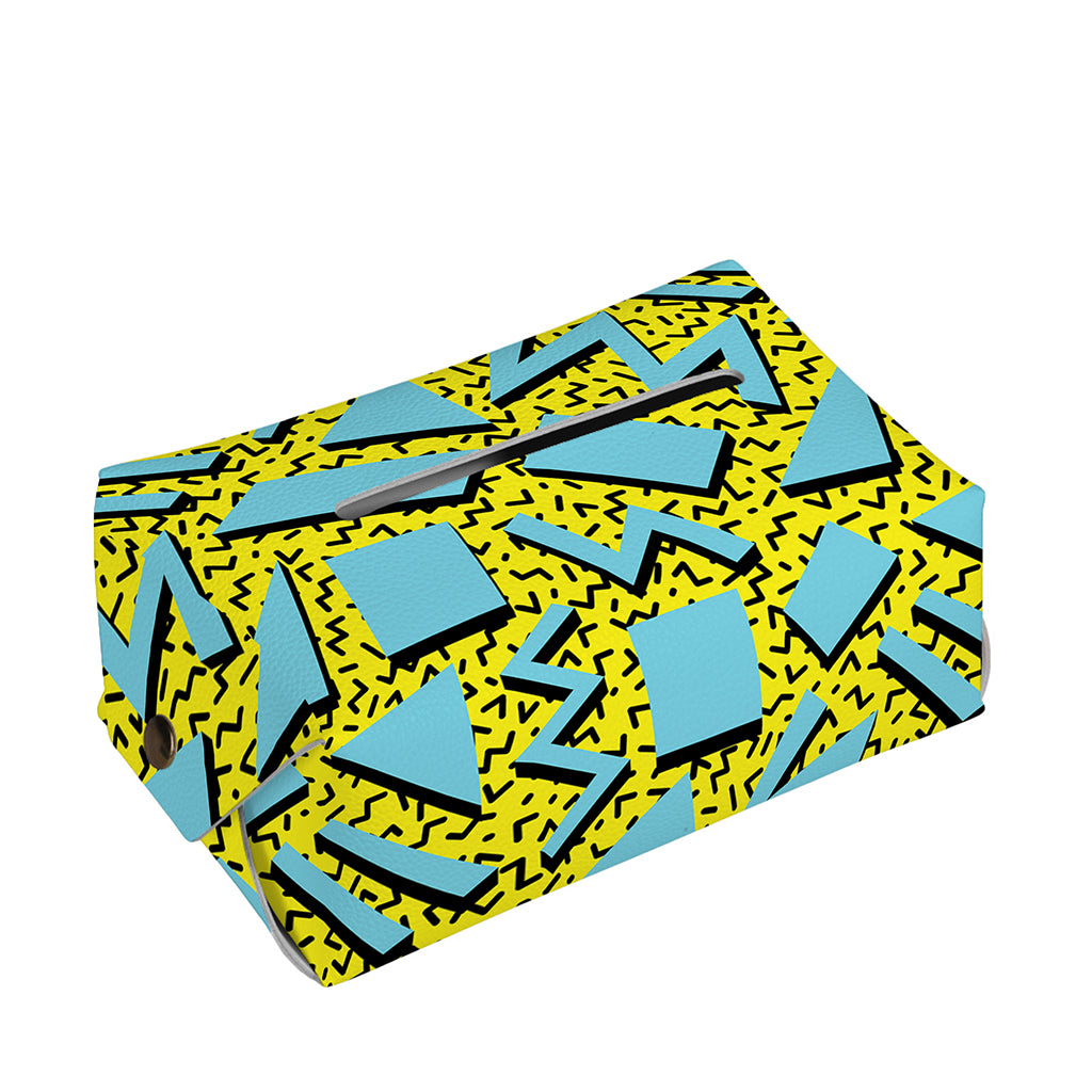 Retro Funky Pattern Print Rectangle Tissue Box Cover