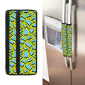 Retro Funky Pattern Print Refrigerator Handle Covers