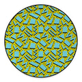Retro Funky Pattern Print Round Floor Mat