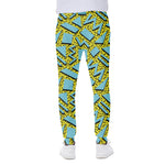 Retro Funky Pattern Print Scuba Joggers