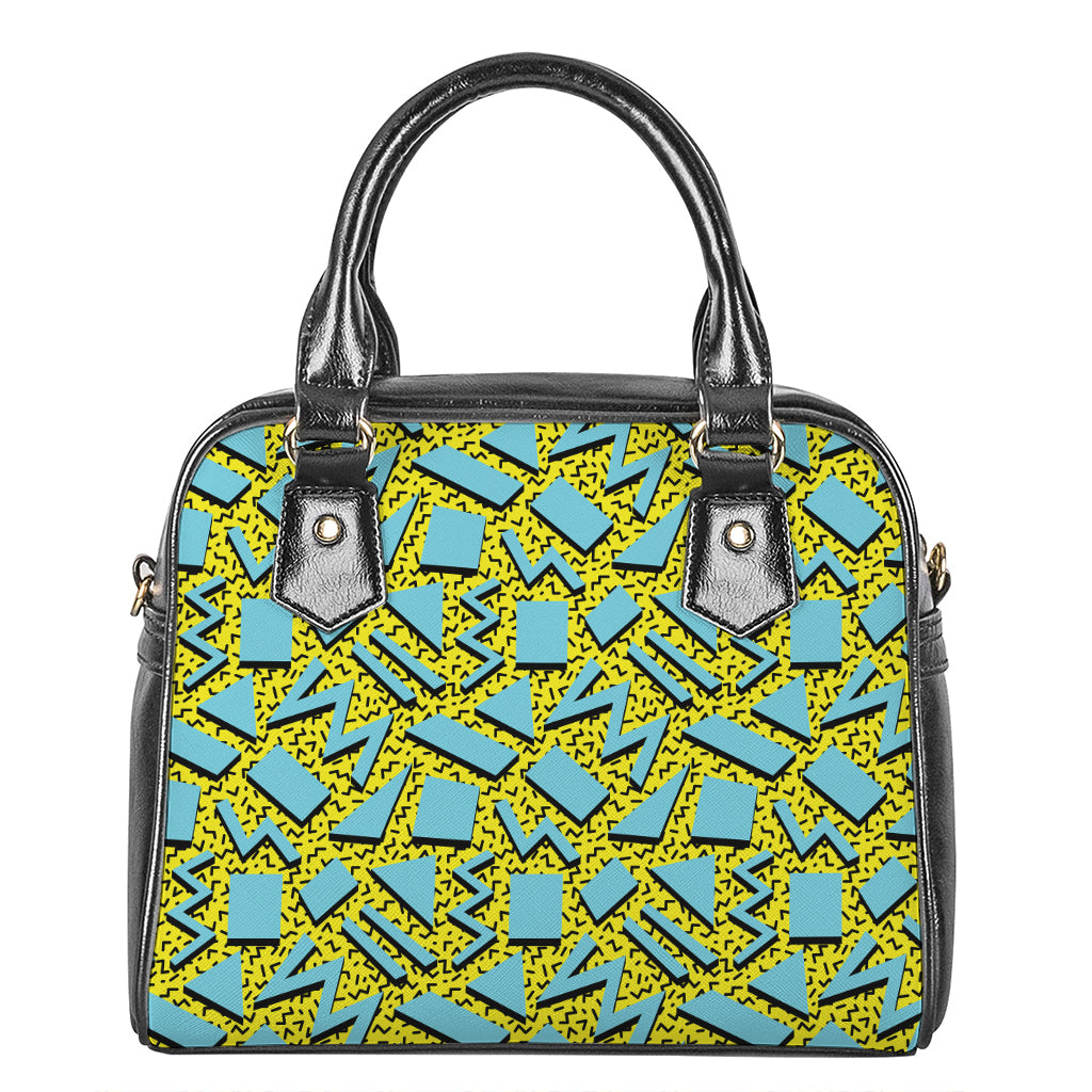 Retro Funky Pattern Print Shoulder Handbag