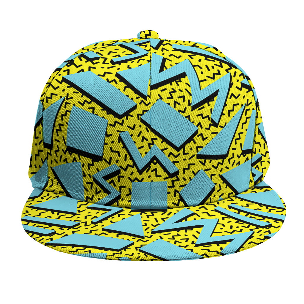 Retro Funky Pattern Print Snapback Cap