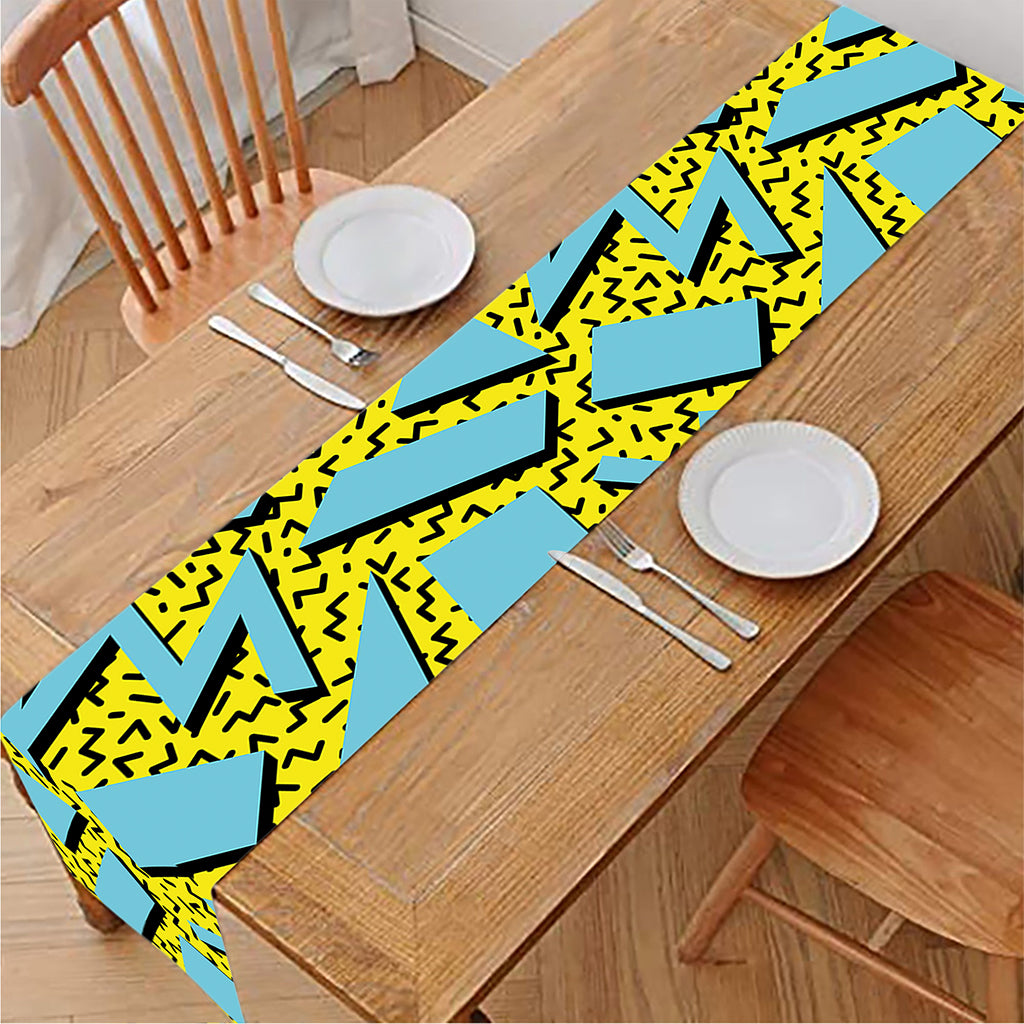Retro Funky Pattern Print Table Runner
