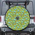 Retro Funky Pattern Print Tire Cover With Camera Hole