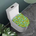 Retro Funky Pattern Print Toilet Lid Cover