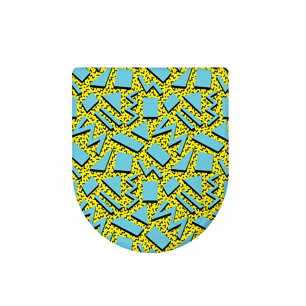 Retro Funky Pattern Print Toilet Lid Cover