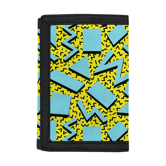 Retro Funky Pattern Print Trifold Wallet