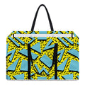 Retro Funky Pattern Print Utility Tote Bag