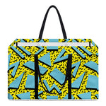 Retro Funky Pattern Print Utility Tote Bag
