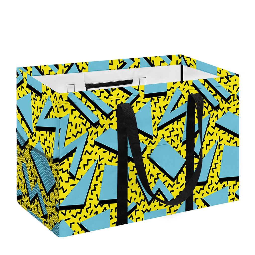 Retro Funky Pattern Print Utility Tote Bag