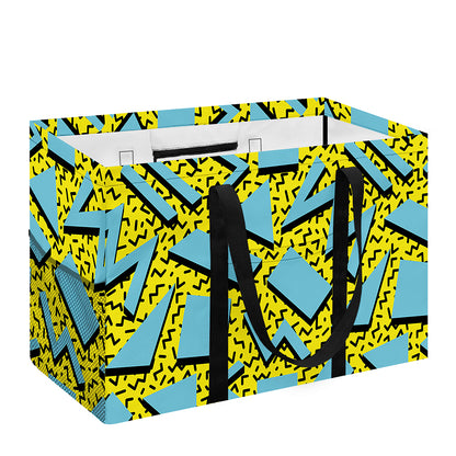 Retro Funky Pattern Print Utility Tote Bag