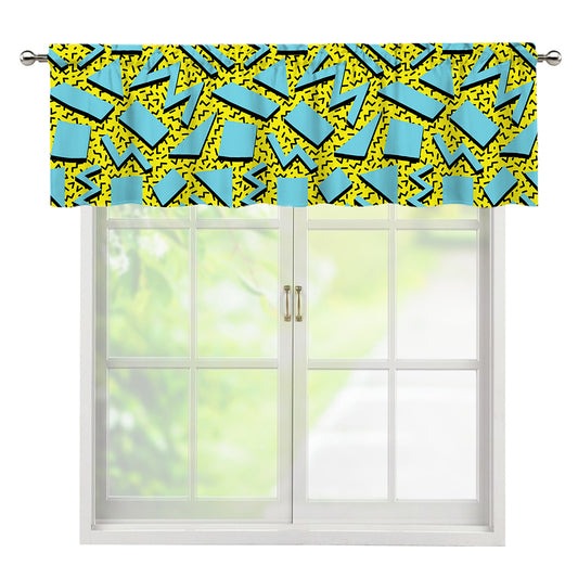 Retro Funky Pattern Print Window Valance