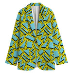 Retro Funky Pattern Print Women's Blazer