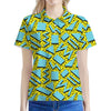 Retro Funky Pattern Print Women's Polo Shirt