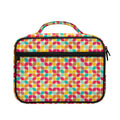 Retro Geometric Rounded Square Print Briefcase Bible Bag
