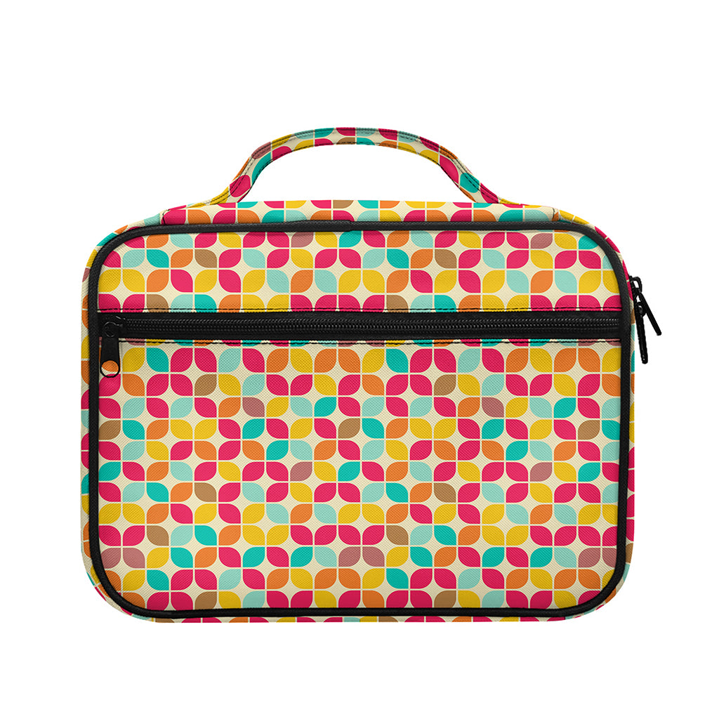 Retro Geometric Rounded Square Print Briefcase Bible Bag