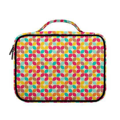 Retro Geometric Rounded Square Print Briefcase Bible Bag