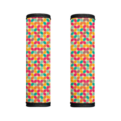 Retro Geometric Rounded Square Print Handle Covers