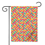 Retro Geometric Rounded Square Print House Flag