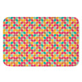 Retro Geometric Rounded Square Print Indoor Door Mat