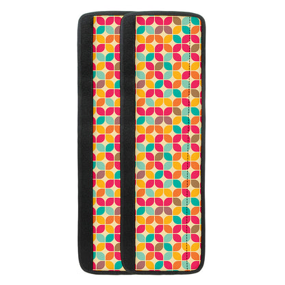 Retro Geometric Rounded Square Print Refrigerator Handle Covers