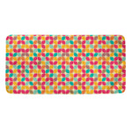 Retro Geometric Rounded Square Print Towel