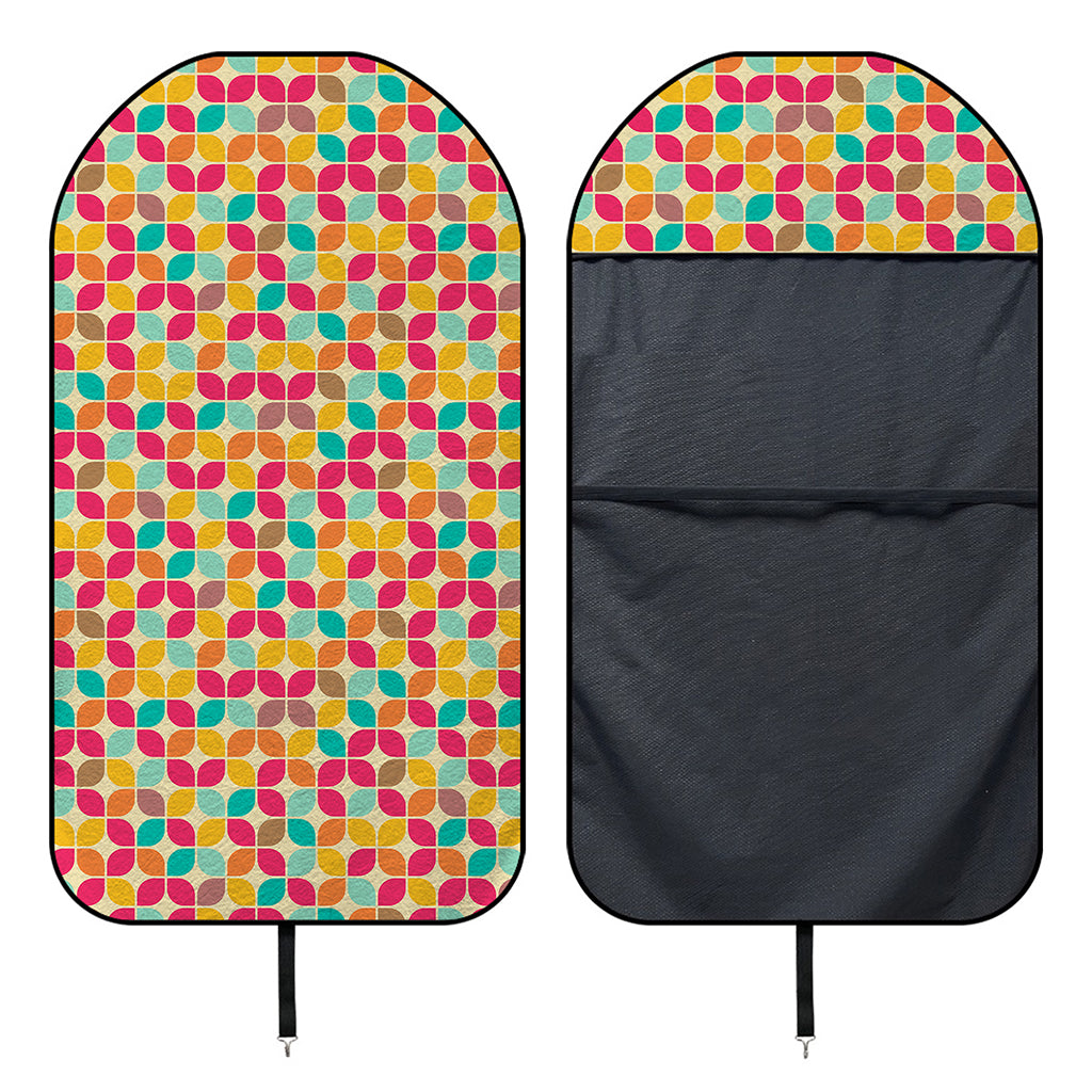 Retro Geometric Rounded Square Print Waterproof Car Seat Cover