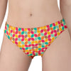 Retro Geometric Rounded Square Print Women's Panties