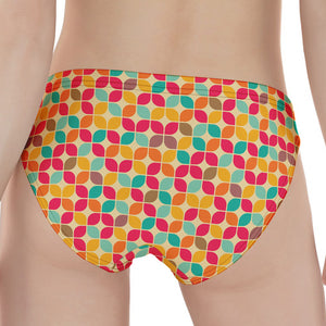 Retro Geometric Rounded Square Print Women's Panties