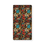 Retro Graffiti Pattern Print Baby Crib Sheet