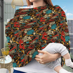 Retro Graffiti Pattern Print Baby Seat Cover