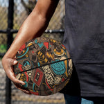 Retro Graffiti Pattern Print Basketball