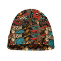 Retro Graffiti Pattern Print Beanie