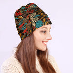 Retro Graffiti Pattern Print Beanie