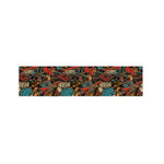 Retro Graffiti Pattern Print Bed Runner
