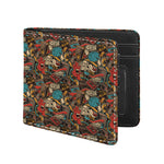 Retro Graffiti Pattern Print Bifold Wallet
