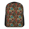 Retro Graffiti Pattern Print Casual Backpack