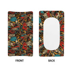 Retro Graffiti Pattern Print Changing Pad Cover