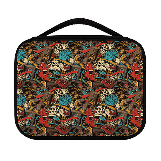 Retro Graffiti Pattern Print Classic Bible Case