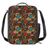 Retro Graffiti Pattern Print Crossbody Lunch Bag
