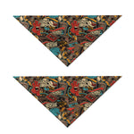 Retro Graffiti Pattern Print Dog Bandana